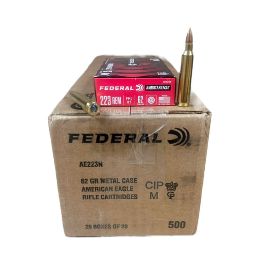 Free Shipping - Federal American Eagle .223 Rem Ammo 62gr FMJ - AE223N